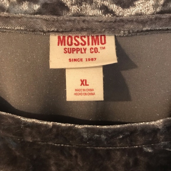 Grey Crushed Velvet Top - Picture 3 of 5